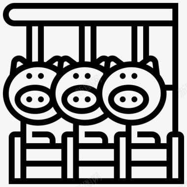 猪农场牛群图标