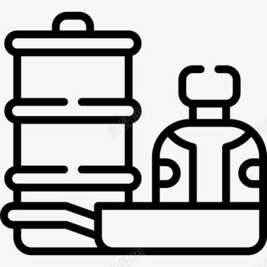 夏令营总动员露营夏令营26线性图标