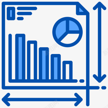 数据波动图分析数据分析25蓝色图标