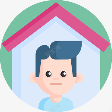 隔离区待在家里隔离区公寓图标
