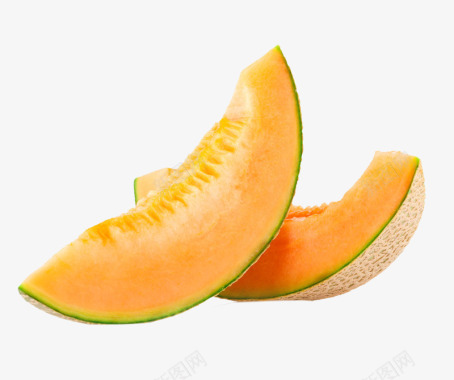 哈密瓜薄荷叶橙子柠檬水果食材蔬菜水果免扣画图标