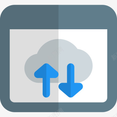 云服务器web应用程序登录页2平面图标