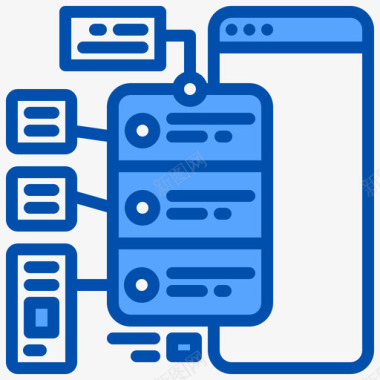 蓝色软件图标服务器dataanalytics25蓝色图标