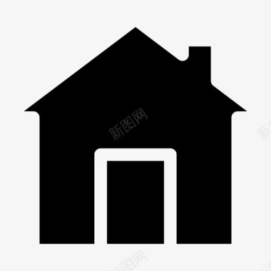 小房子免抠家庭家庭应用程序房子图标