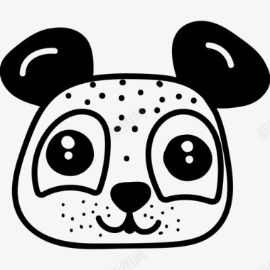 可爱动物拟人可爱的熊猫动物可爱的熊猫熊猫卡通图标