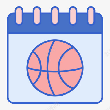 篮球筐体育新闻篮球59线性颜色图标