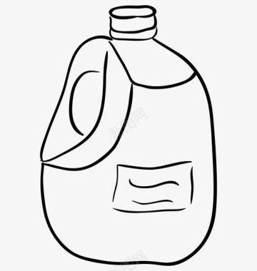 饮料瓶加仑瓶子饮料瓶图标