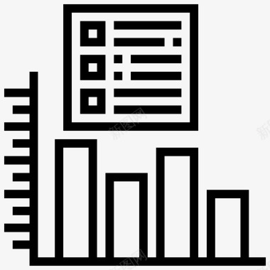 台历表条形图分析图表图标