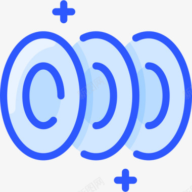 盘子厨房146蓝色图标