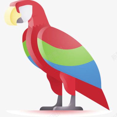 鹦鹉动物98彩色图标