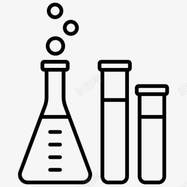 科学研究地化学科学科学实验室图标