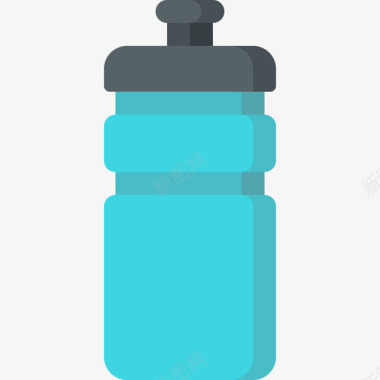 运动小人图标矢量素材水瓶运动训练1扁平图标