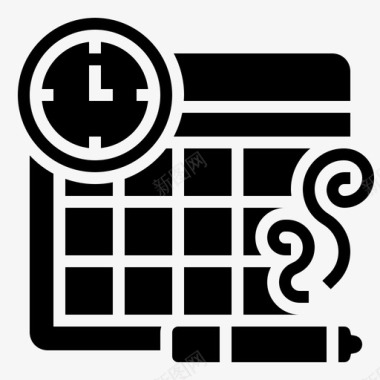 约会的日程表约会日历图标