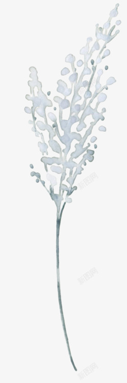 优雅水彩浪漫蓝色花卉花环边框来源自购蓝色花卉花环边素材
