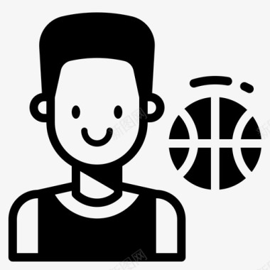 运动种类标志篮球头像游戏图标