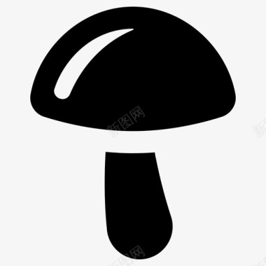 食用菌蘑菇食用菌木耳图标