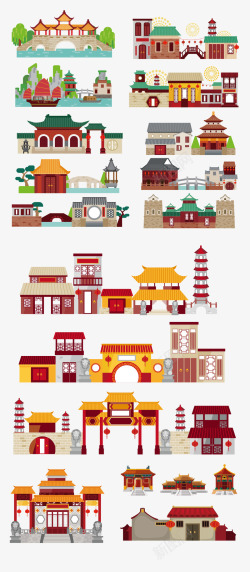 新年春节中国传统建筑下载2素材