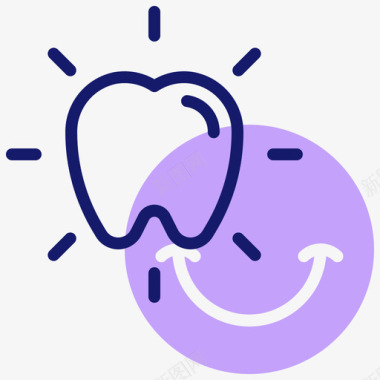 刷牙的牙齿牙齿卫生牙齿护理42线性颜色图标