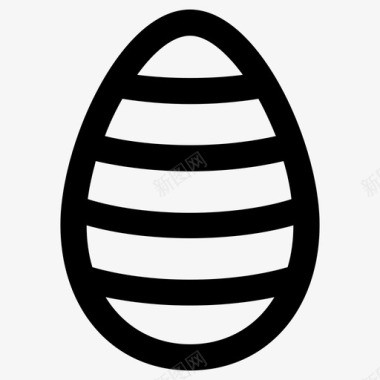 鸡蛋复活节蛋蛋壳图标