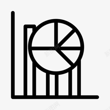 SEM分析统计饼图分析图表图标