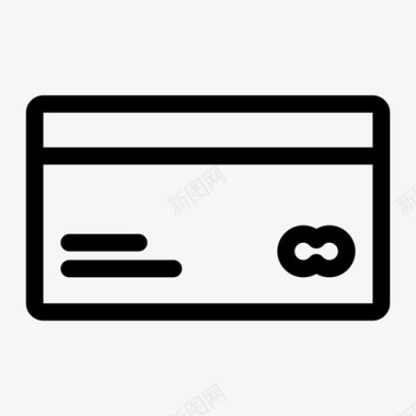 信用卡支付账单成本图标