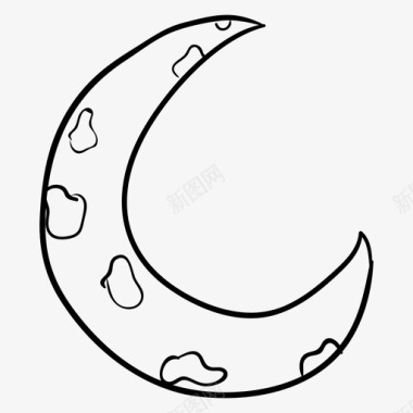 月亮月光夜间图标