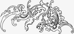 手绘水彩凤凰水墨火焰中国风透明图案39手绘水彩凤凰素材