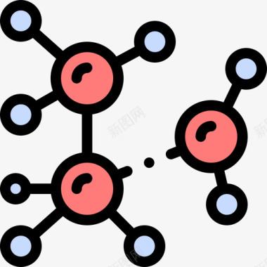 活性分子分子疫苗开发7线性颜色图标