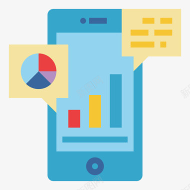 数据分析矢量图过程数据分析16平面图标