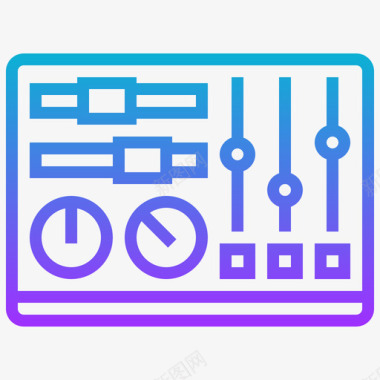 者均衡锻炼均衡器多媒体通信2梯度图标