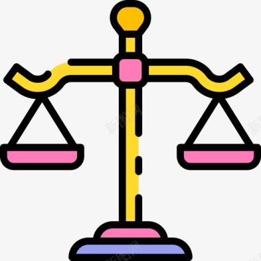 妇女节法律妇女节57线性颜色图标