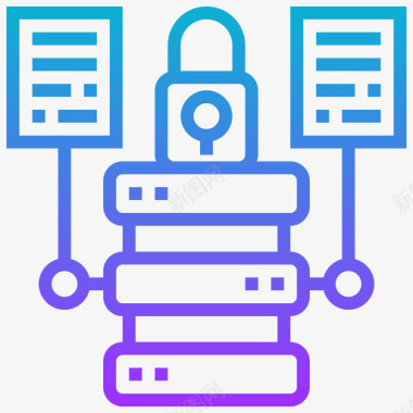 大数据数据安全数据分析29梯度图标