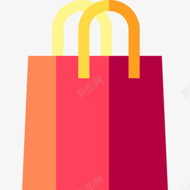 购物购物袋网上购物152扁平图标