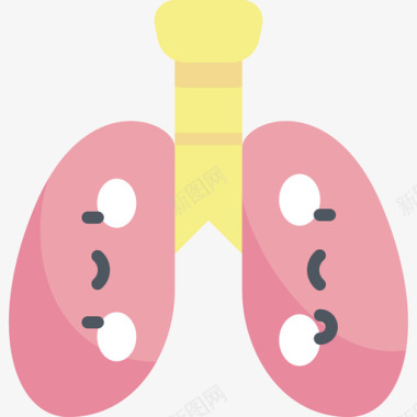 医疗包肺医疗服务17平坦图标