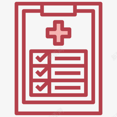 健康报告医疗项目20红色图标