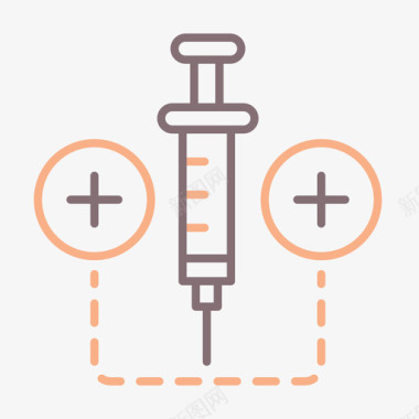 水痘疫苗疫苗病毒传播83线性颜色图标