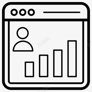 绩效反馈用户数据分析关键绩效指标kpi图标