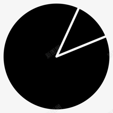 切片苹果图饼图切片数学实心图标
