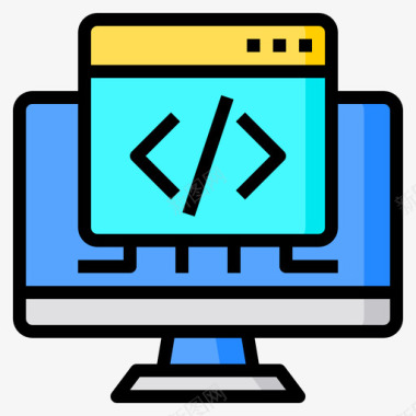 编程语言编码编码语言加密2线性颜色图标