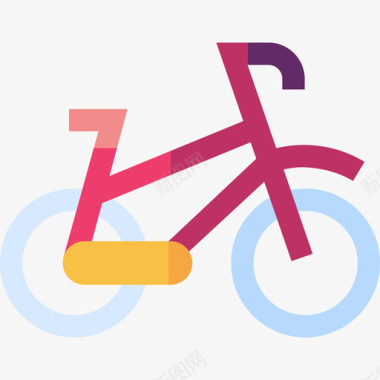自行车链条自行车爱好28平板图标