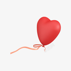 情人节装饰气球免扣爱心气球素材