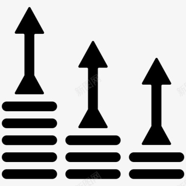 信息分析表增长收益利润分析图表图标