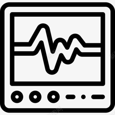 心电图PNG心电图医学59线性图标