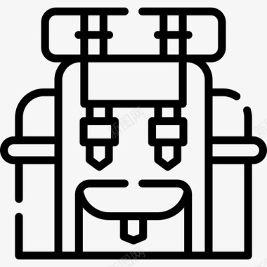 夏令营总动员背包夏令营26线性图标