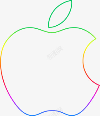 四个PNG高清苹果标志系列品牌高清LOGO品牌高清log图标