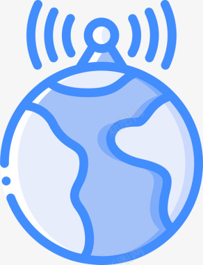 互联网连接电话12蓝色图标