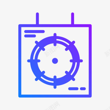 矢量png目标狩猎15梯度图标