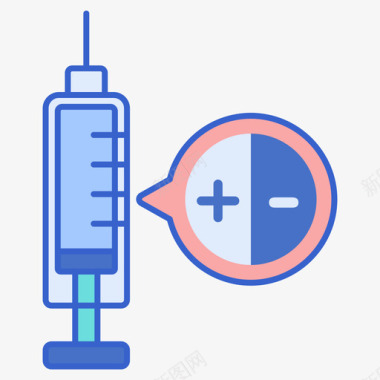 2胎疫苗疫苗和疫苗接种2线性颜色图标