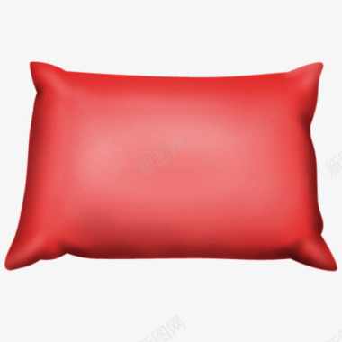 红色毛毯和枕头红色的枕头图标图标
