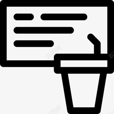 讲台讲台动机53直线型图标